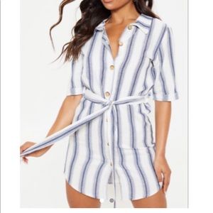 Pretty Little Thing striped summer dress